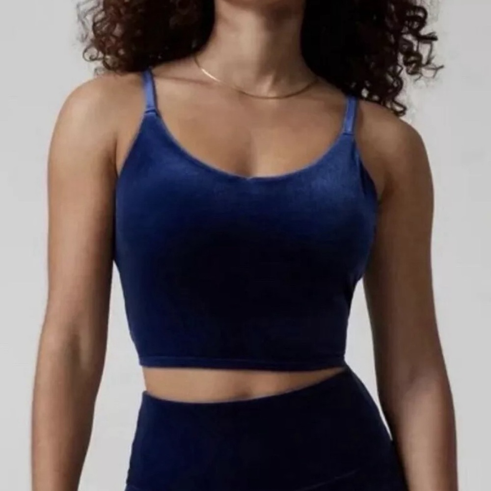 Athleta Elation velvet crop bra